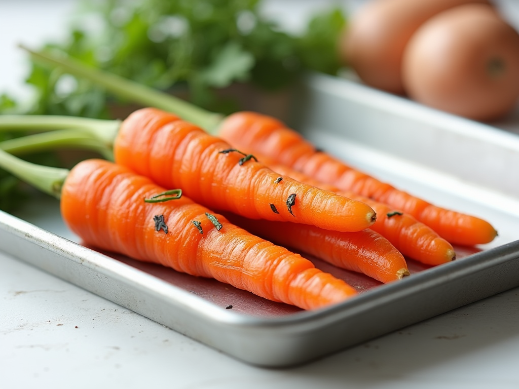 Steamed or boiled orange carrots